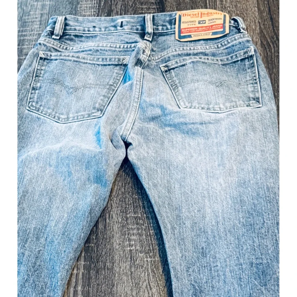 Vintage Y2K Diesel‎ Fanker Jeans Made in Italy SZ 28x32 Light Wash Bootcut 2001